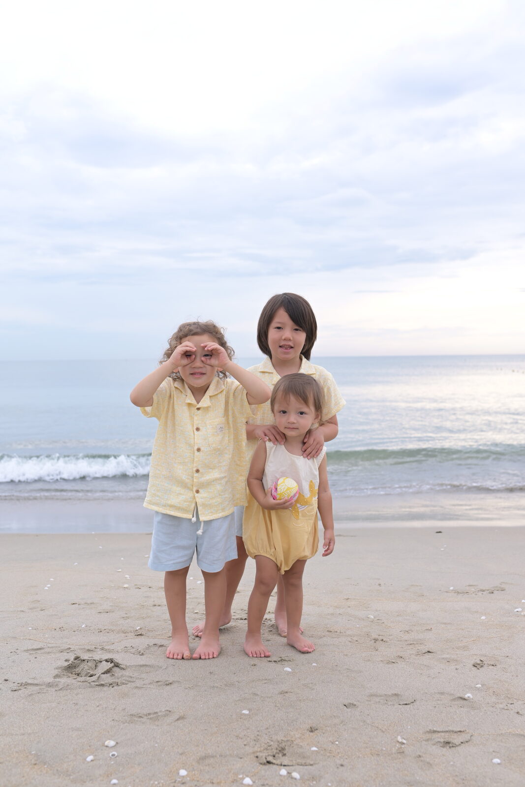 The three brothers on the beach in Da Nang